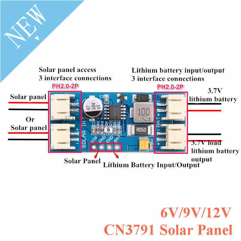 Regulador Para Panel Solar Mppt Cn3791 Litio Bateria - Imagen 2