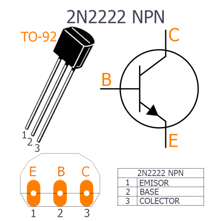 Kit 10 Transistor 2n2222 2n2222 Transistores - Imagen 3