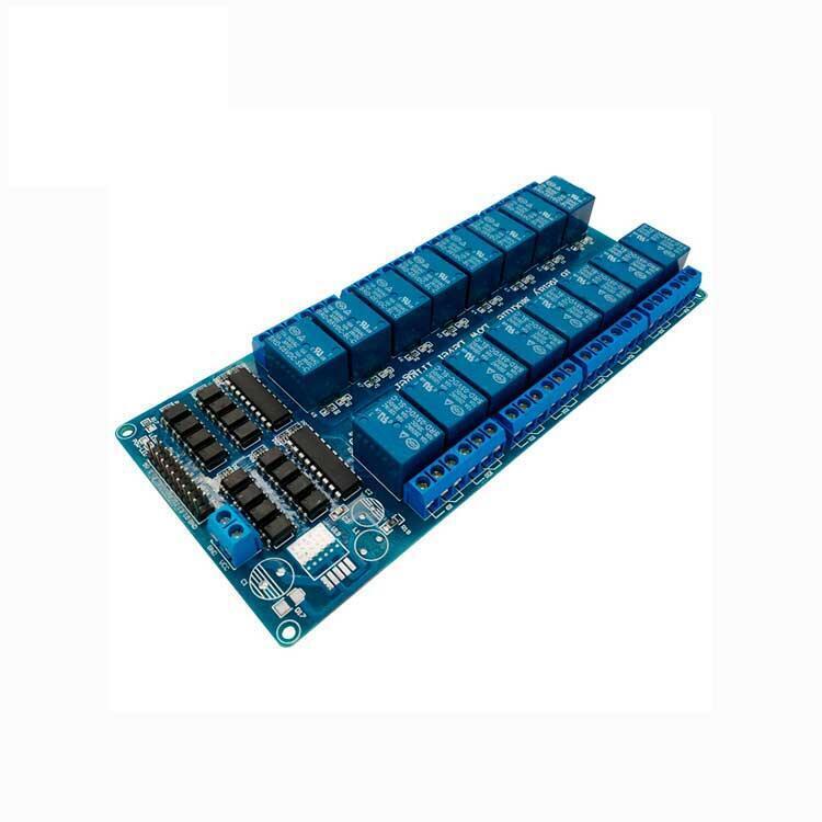 Placa De 16 Canales A Relé 12v Con Optoacoplador Led Arduino - Imagen 3