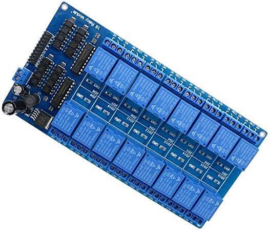 Placa De 16 Canales A Relé 12v Con Optoacoplador Led Arduino