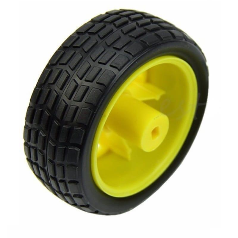 Rueda Llanta Wheel Carro Robot Diametro 67mm - Imagen 2