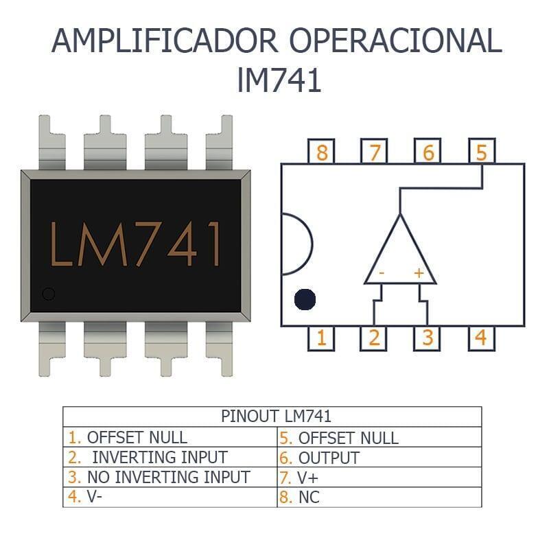 Kit 2 Amplificador Operacional LM741CN DIP-8 - Imagen 7