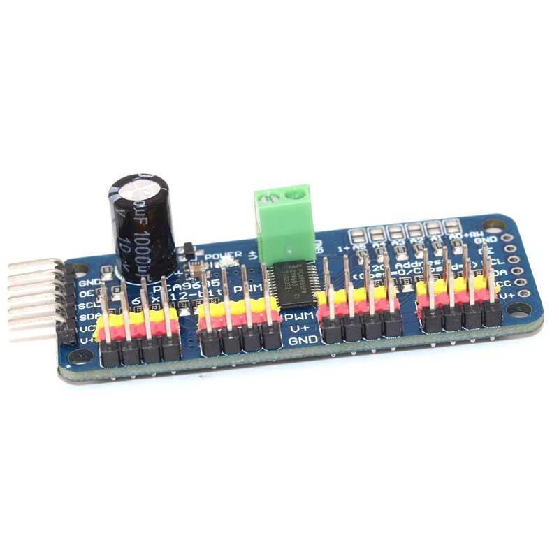 Módulo Arduino Pca9685 Pwm 12bit Driver I2c 16 Canales Servo - Imagen 2