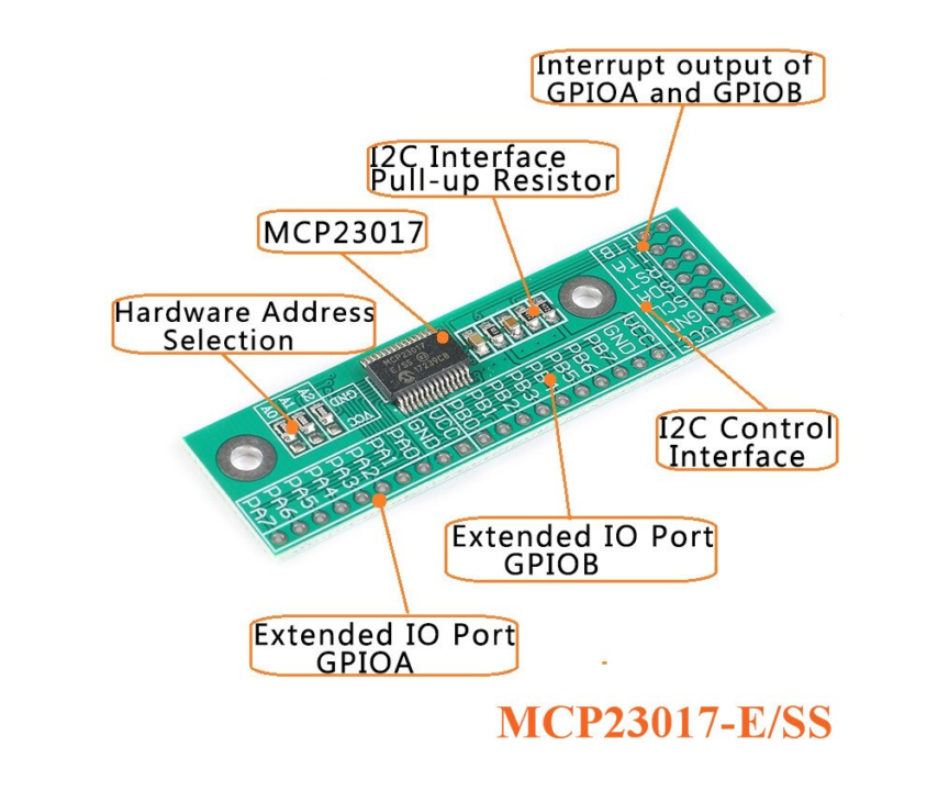Conversor MCP23017 Modulo Multiplexor Expansion 16 Pines I2C - Imagen 4