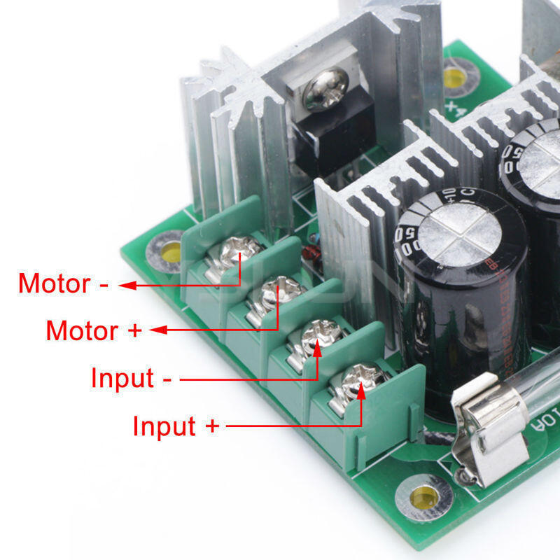 Controlador Velocidad De Motor Pwm Dc 12v- 40v 10a 400w - Imagen 2