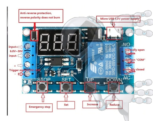 Temporizador Programable Relé Motor Volteo Huevos Incubadora - Imagen 4