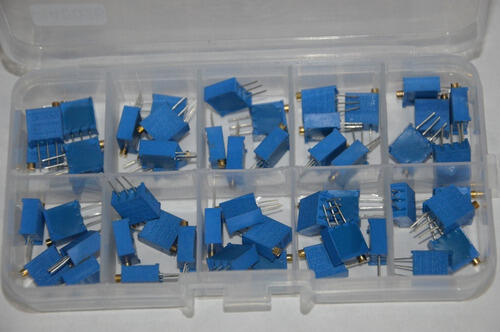 Kit Lote 50pcs Trimmer Potenciometro Resistencia Arduino - Imagen 2
