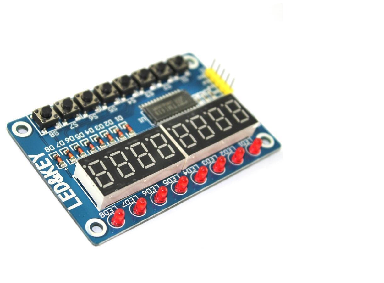 Modulo Display Siete Segmentos Tm1638 X8 Para Arduino - Imagen 2