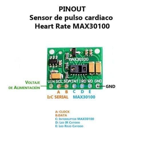 Sensor Max30100 Concentración De Oxígeno Y Ritmo Cardíaco - Imagen 4