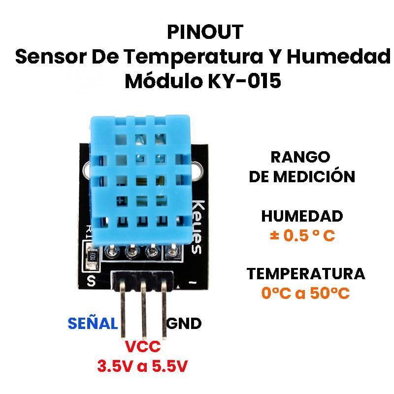 Sensor De Temperatura Y Humedad Relativa Dht11 - Imagen 3