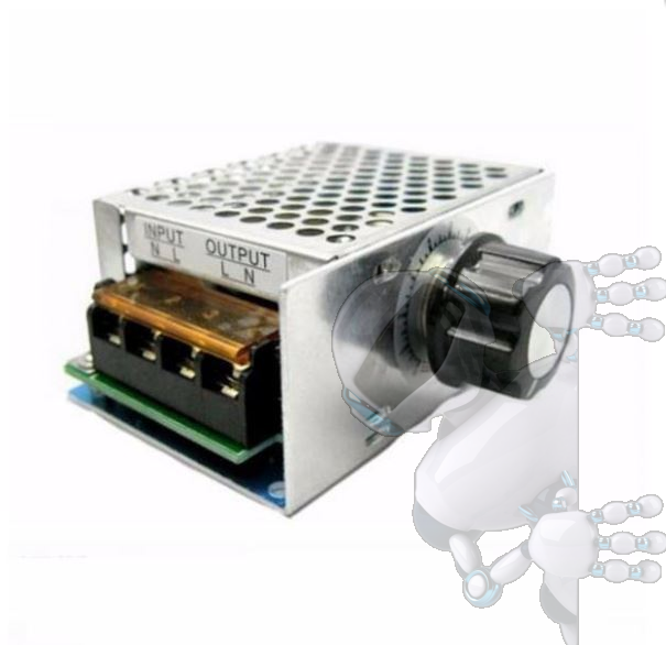 Módulo Dimmer 4000W Con Caja 120v a 220vAC