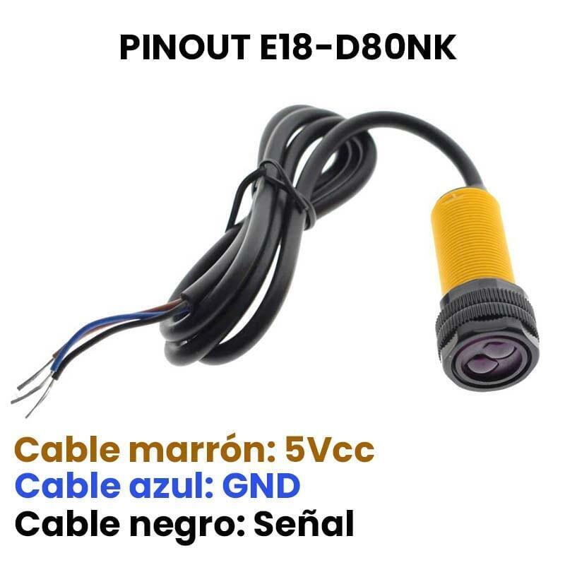 Sensor E18-d80nk Infrarrojo Proximidad Distancia - Imagen 5
