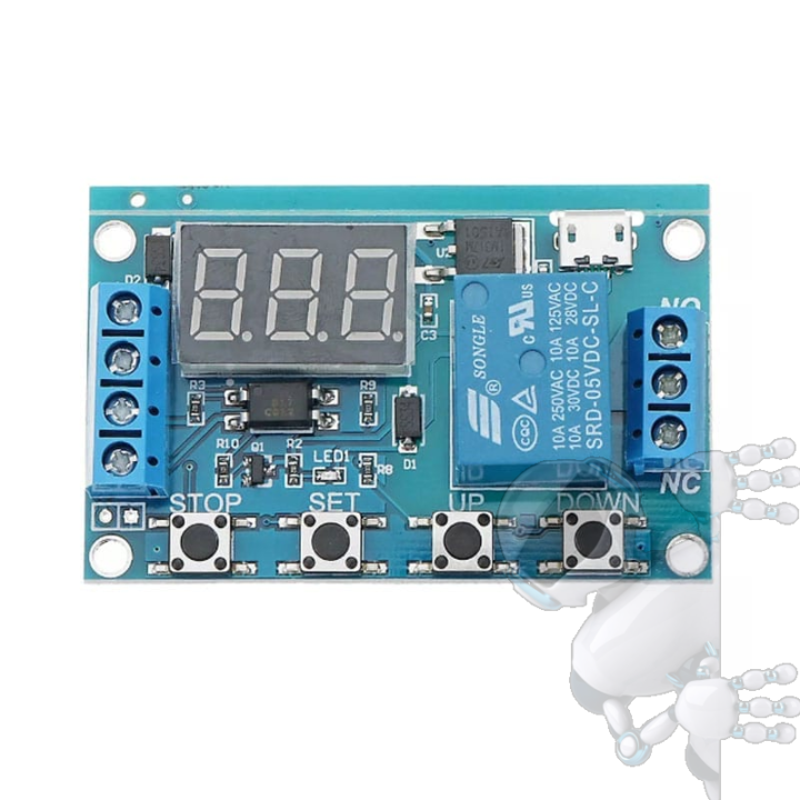 Temporizador Programable Relé Motor Volteo Huevos Incubadora - Imagen 2
