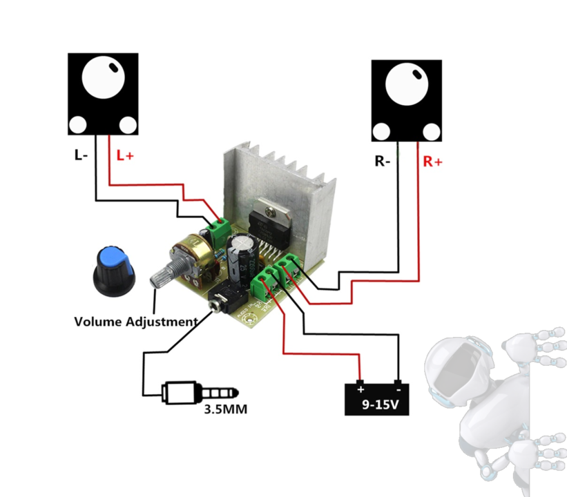 Amplificador De Audio Estereo Tda7297 Canal Dual 15w Arduino - Imagen 7