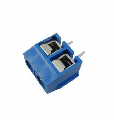 Kit 10 Conector Bloque Bornera Kf302 2 Pines Tornillo Azul - Imagen 2