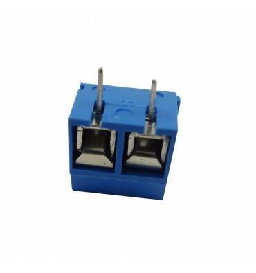 Kit 10 Conector Bloque Bornera Kf302 2 Pines Tornillo Azul - Imagen 3