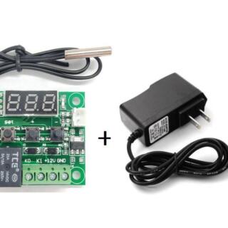 TERMOSTATO DIGITAL W1209 CONTROL TEMPERATURA INCUBADORA + FUENTE PODER