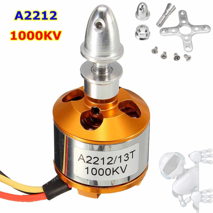 MOTOR DRONE BRUSHLESS SIN ESCOBILLAS A2212 1000KV - Imagen 2