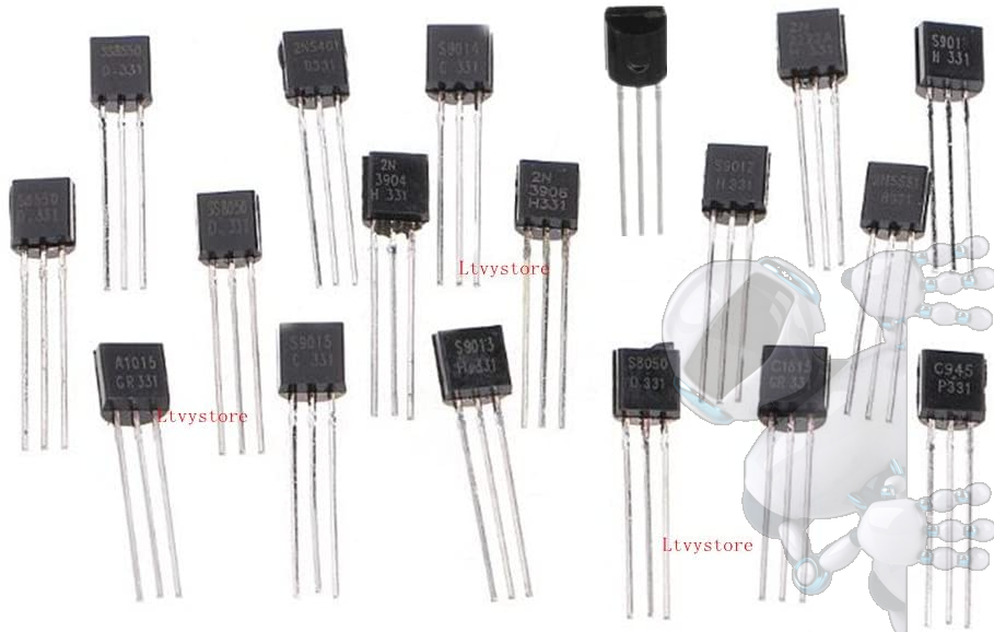 Kit de 110 Transistores PNP y NPN TO-92 Arduino - Imagen 4