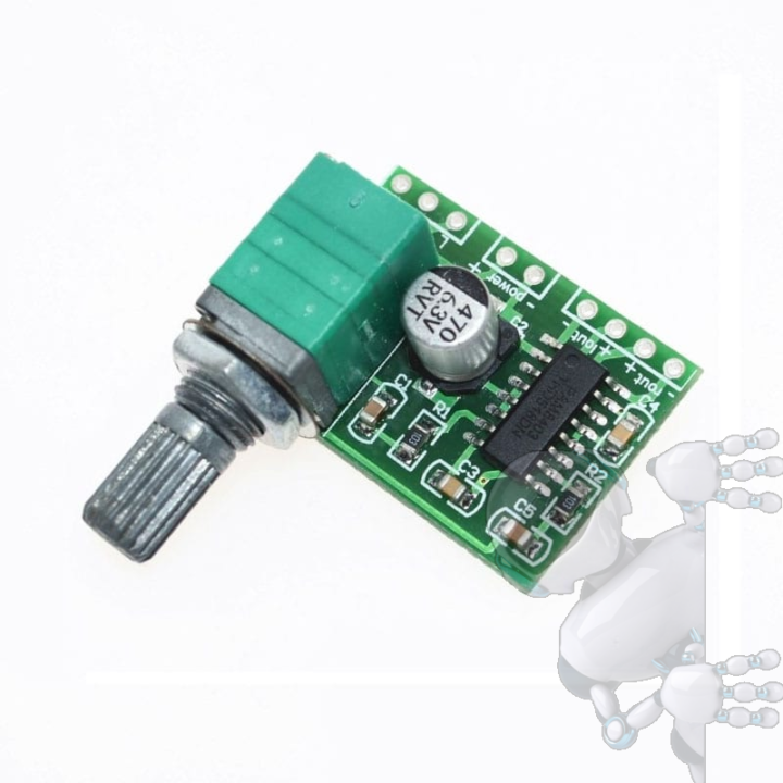 Mini Amplificador 5V con Control de Volumen PAM8403
