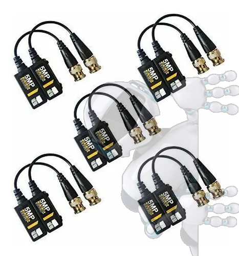 Video Balun 5mp Pasivo Hd Bnc Transceptor - Imagen 4