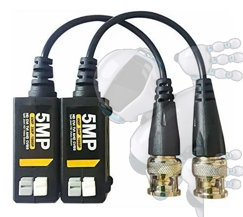 Video Balun 5mp Pasivo Hd Bnc Transceptor