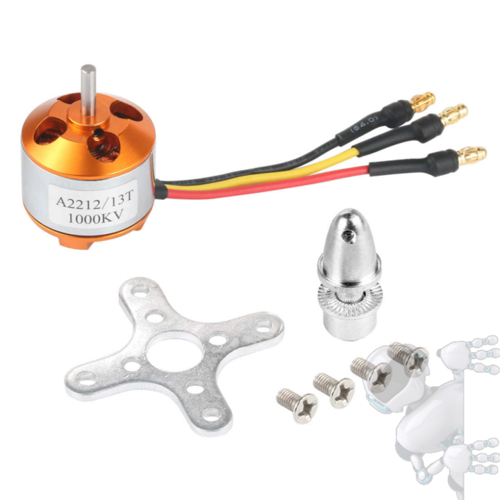 MOTOR DRONE BRUSHLESS SIN ESCOBILLAS A2212 1000KV - Imagen 3
