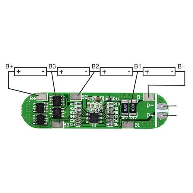 MÓDULO DE CARGA Y PROTECCIÓN PARA BATERÍAS 18650 HX-4S-A01 - Imagen 2