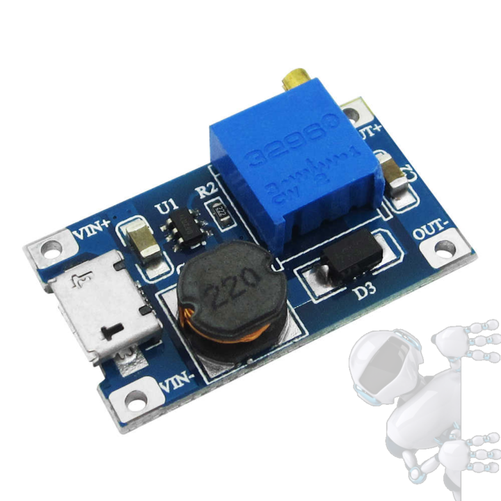 MT3608 Regulador Boost Step Up 2a Con Entrada Micro Usb - Imagen 9