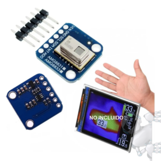 Cámara Térmica Amg8833 Amg8831 I2c Temperatura Arduino