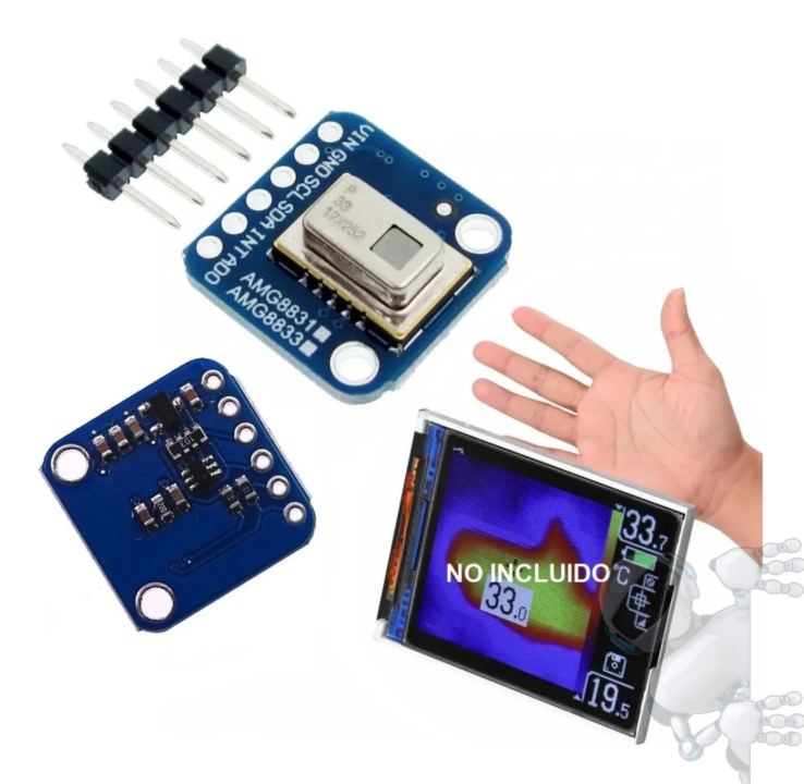 Cámara Térmica Amg8833 Amg8831 I2c Temperatura Arduino