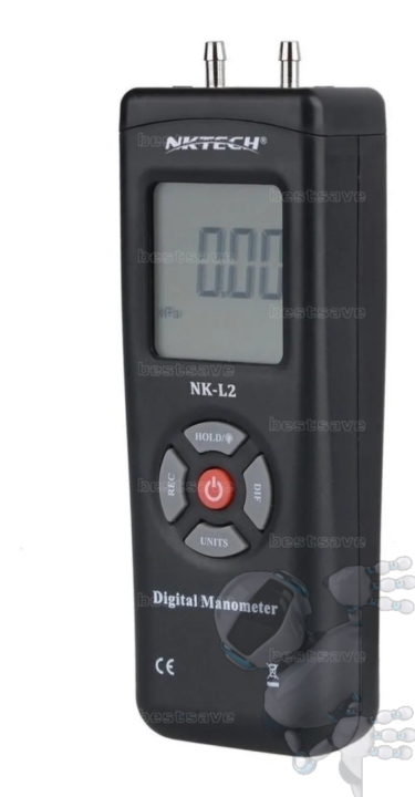 Manómetro Diferencial De Presión Aire Digital Nktech Nk-l2 - Imagen 4