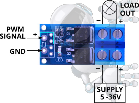 Modulo PWM 15A 400W Dual Mosfet Motor Lampara Arduino - Imagen 10