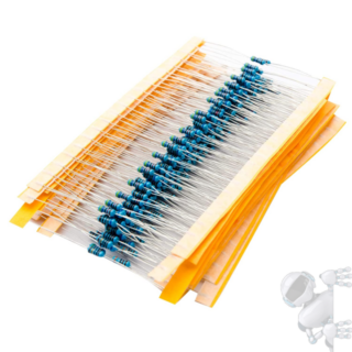 Kit 600 resistencias azules 1% 1/4