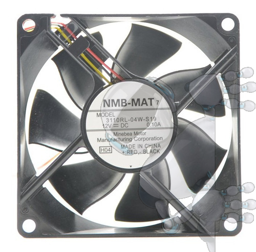 Cooler Ventilador 8x8cms 12v Incubadora Fan Pc 12v Proyecto - Imagen 3
