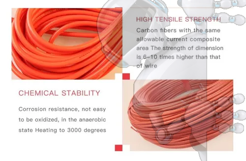 Resistencia Electrica Silicona Incubadora 100w Carbono 110v - Imagen 3