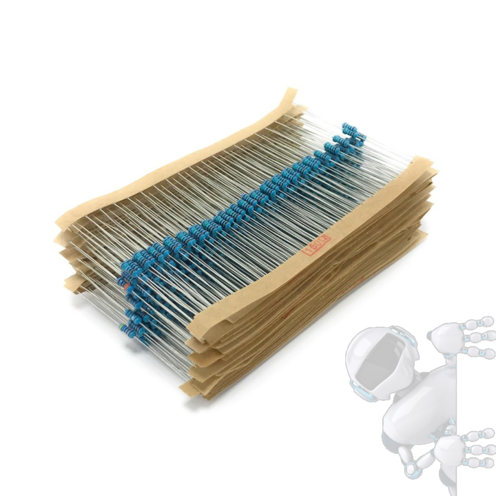 Kit 600 resistencias azules 1% 1/4 - Imagen 2
