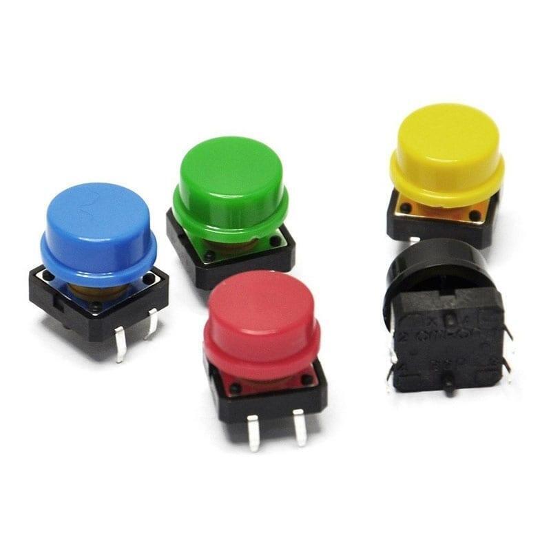 Kit 10 Boton Pulsador Grande Colores 12mmx12mm B3f-4055 - Imagen 3