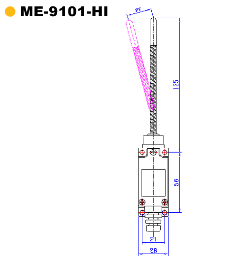 Micro Suiche Final De Carrera Me-9101 Nc Portones - Imagen 7
