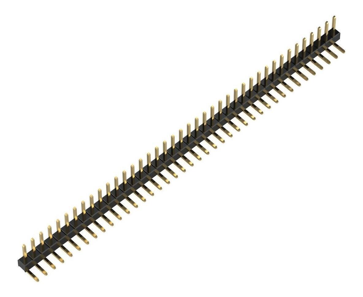 Pack 2 Regleta Conector 1*40P 2.54MM Macho-Macho Inclinado 90° - Imagen 2