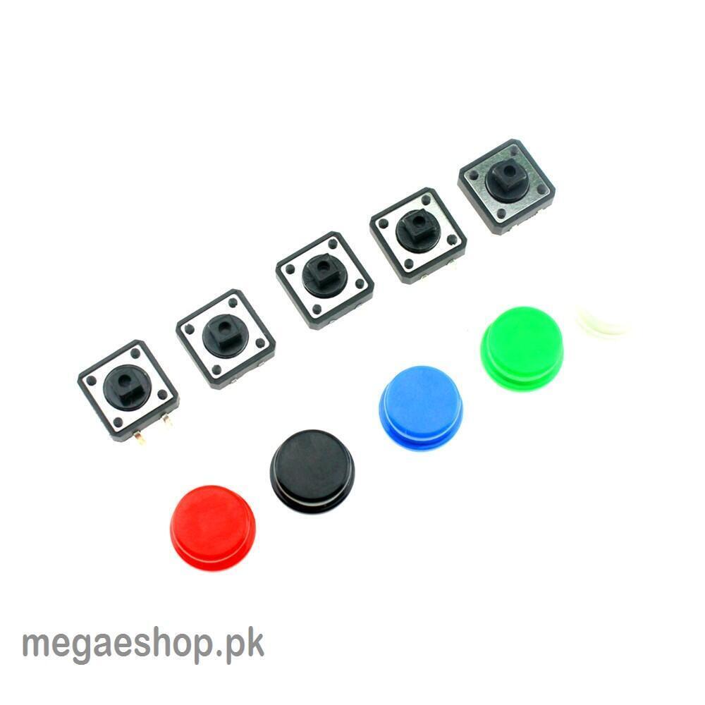 Kit 10 Boton Pulsador Grande Colores 12mmx12mm B3f-4055 - Imagen 5