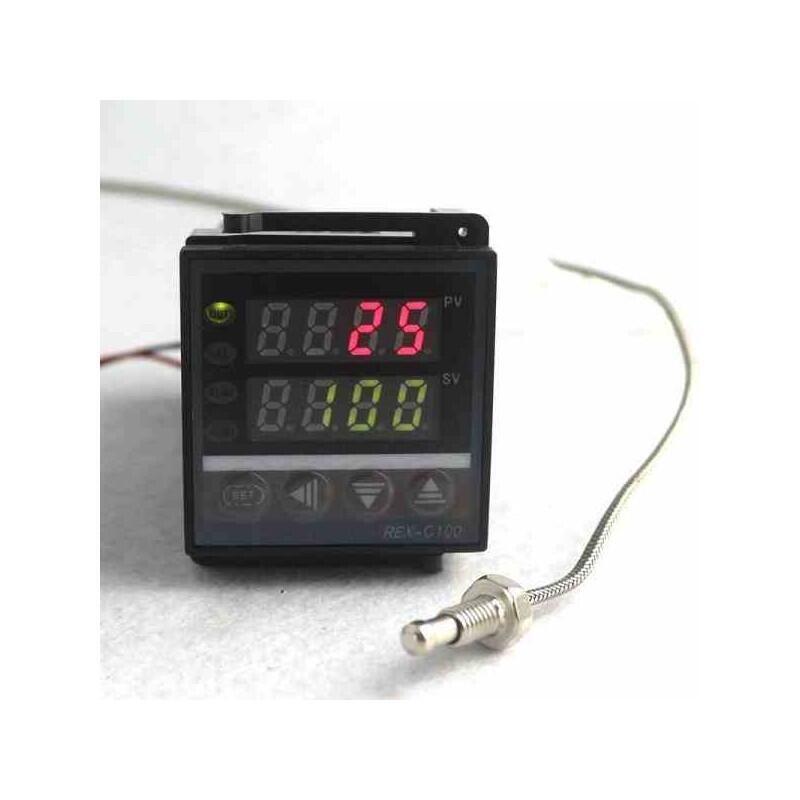 CONTROLADOR PID TEMPERATURA REX-C100 OUT RELAY Y TERMOCUPLA - Imagen 3