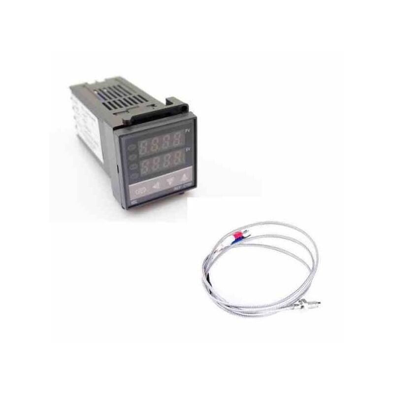 CONTROLADOR PID TEMPERATURA REX-C100 OUT RELAY Y TERMOCUPLA - Imagen 2