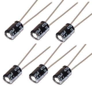 Kit 10 Capacitor Electrolítico De Aluminio 470uF 16V 8x12 mm