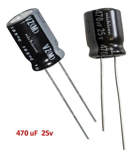 Pack 10 Capacitor Electrolítico De Aluminio 470uF 25V 8x12 mm - Imagen 2