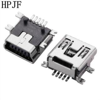 Pack 10 CONECTOR MINI USB TIPO B 5 PINES HEMBRA SMD