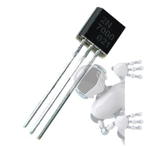 Kit 2 TRANSISTOR MOSFET 2N7000 60V 350MA TO-92