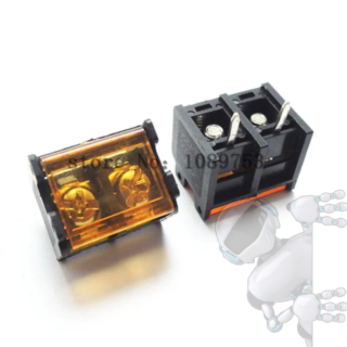 Kit 2 BORNERA 2P 9.5MM CON TAPA