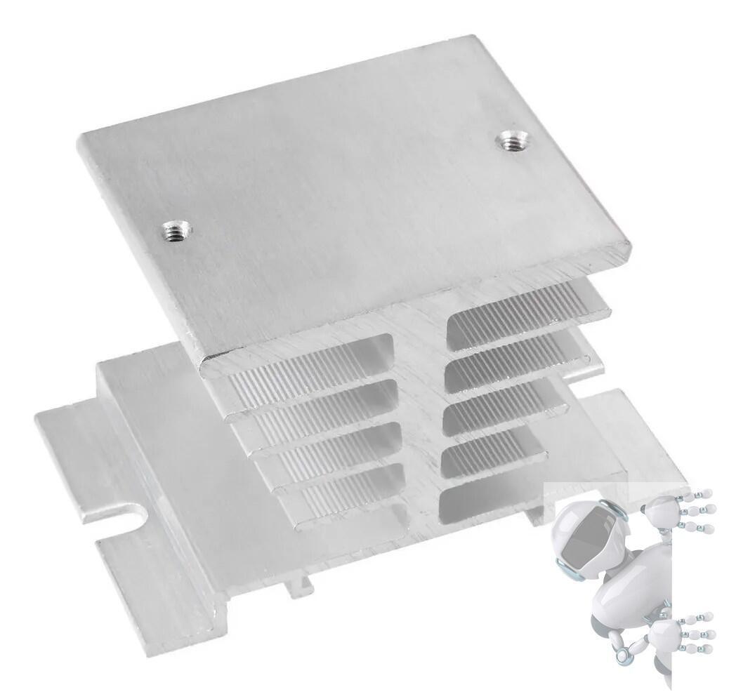 Disipador De Aluminio Base Reles De Estado Solido Foltek