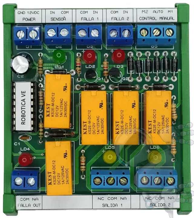 Modulo Alternador Control De Motores V1.0 Bombas Compresores - Imagen 4